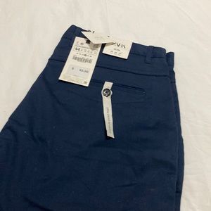 Navy Blue casual slacks-Chino